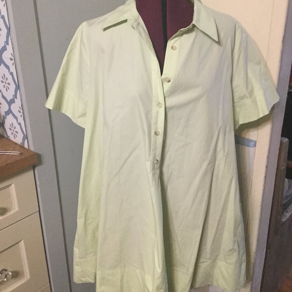 Anthropologie mint colored mini dress size medium great spring and summer dress